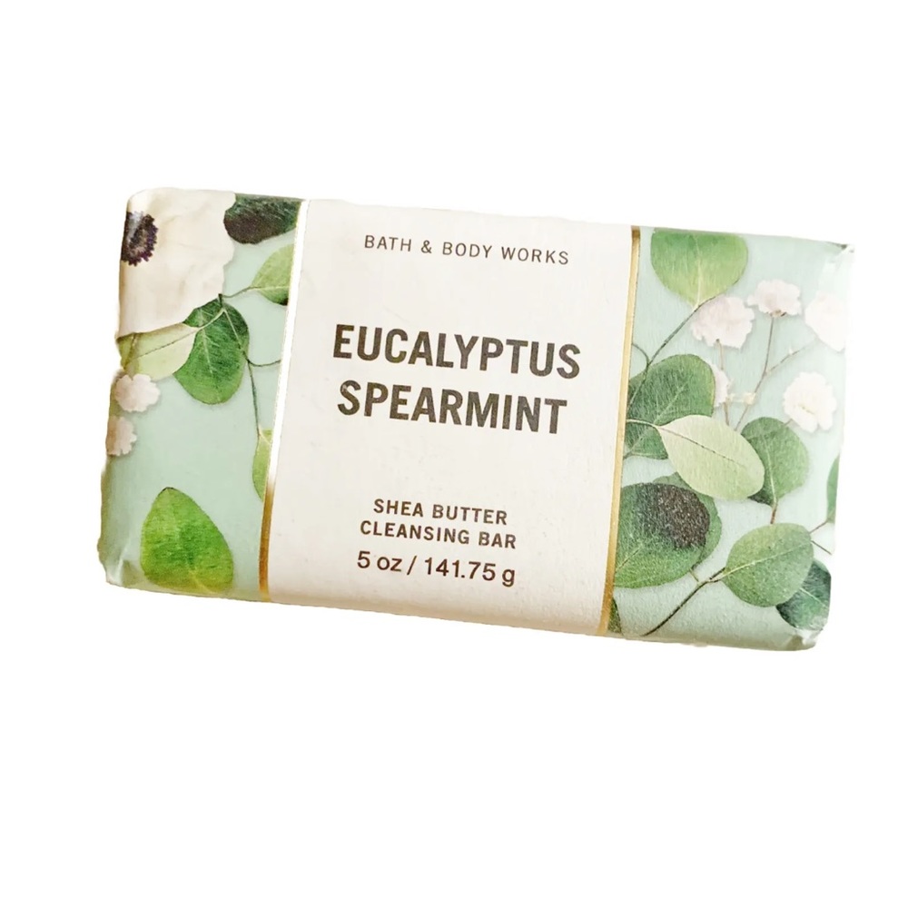 Bath & Body Works Eucalyptus Spearmint Shea Butter Cleansing Bar Soap 5 oz Bar